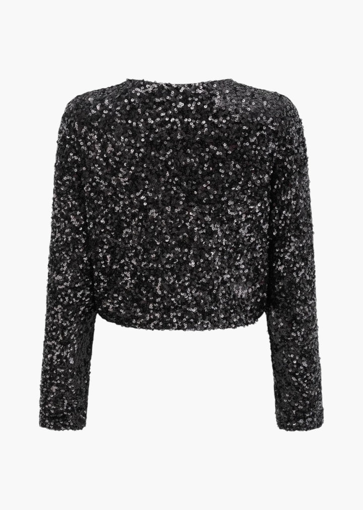 Beverley Bowknot Detail Sequined Cardigan