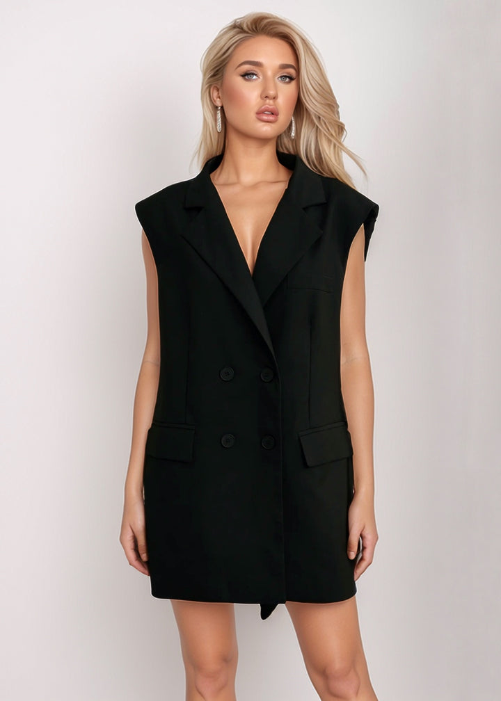 Akilina Loose Blazer-Style Dress