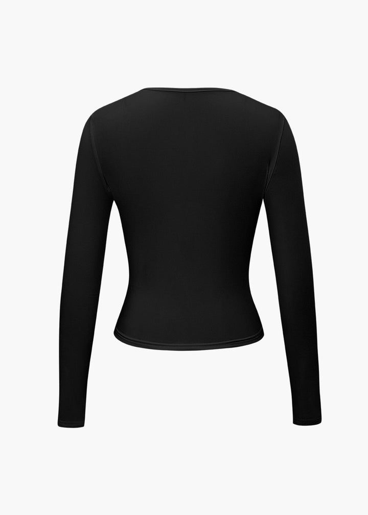 Basic Solid Long Sleeve Top