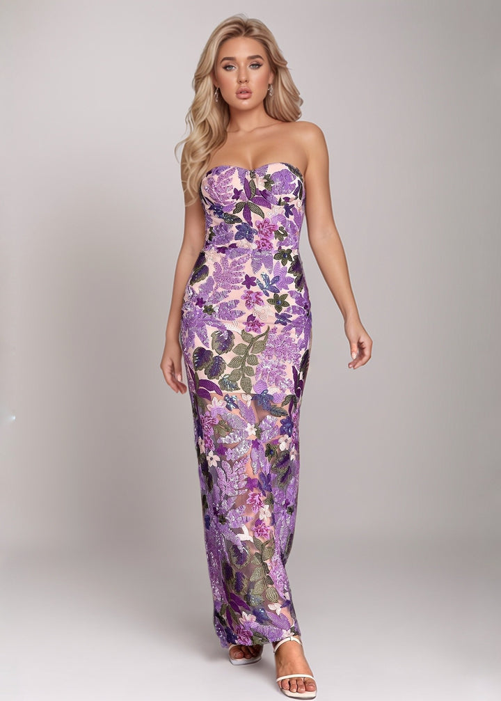 Susie Floral Embroidered Maxi Dress