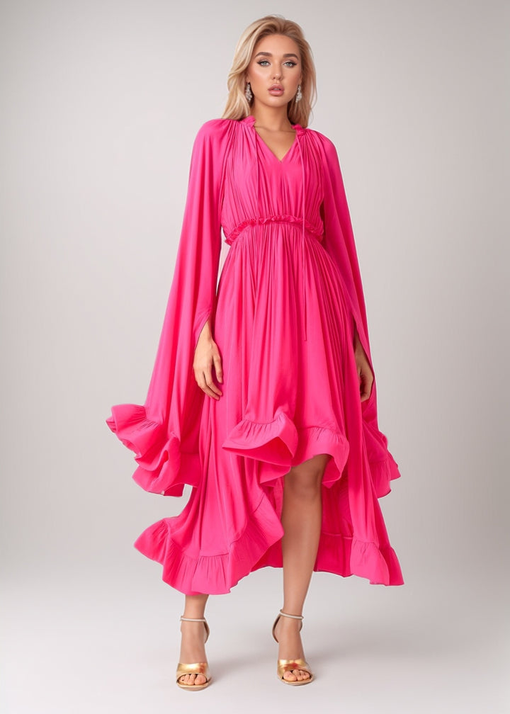 Daphne Ruffled Flared Dress