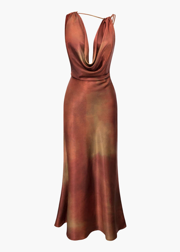 Zulfira Tie-Dye Print Maxi Dress