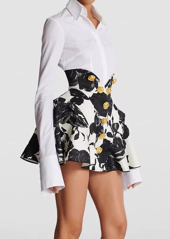 Marielle Floral Print Mini Skirt