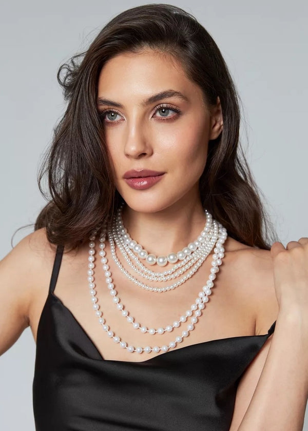 Multilayer Pearl Necklace