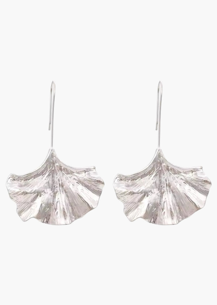 Leaf Shaped Alloy Earrings