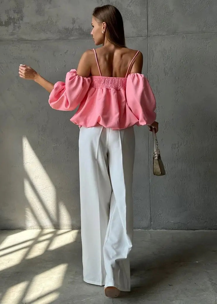 Off-Shoulder Puff Sleeve Top