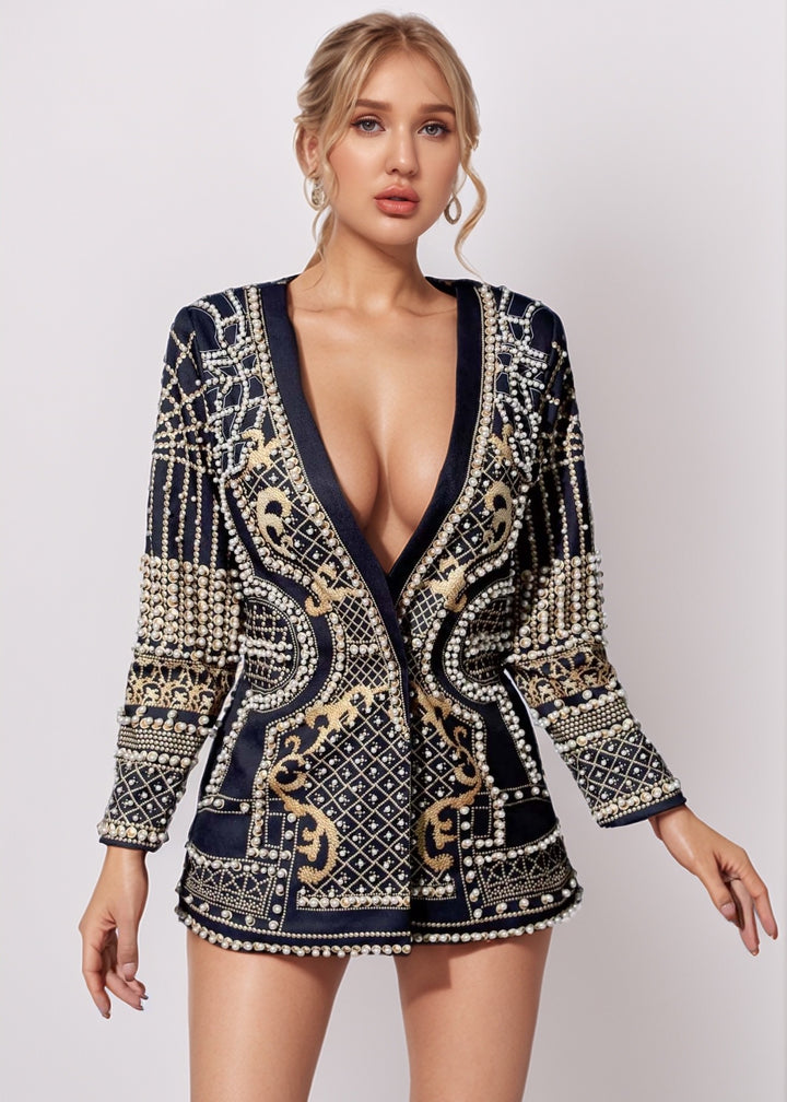 Romana Embroidered Blazer