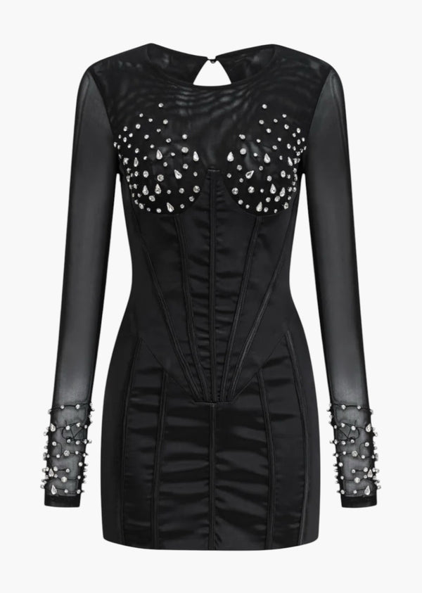 Tia Corset Detail Mini Dress