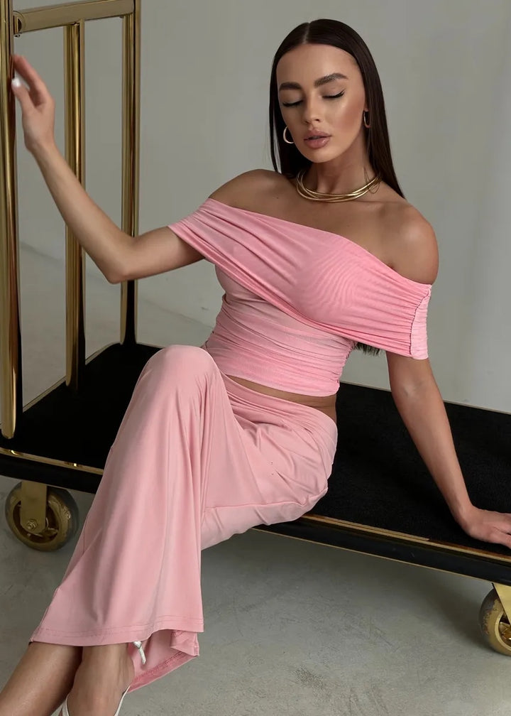 Off-Shoulder Cutout Bodycon Maxi Dress