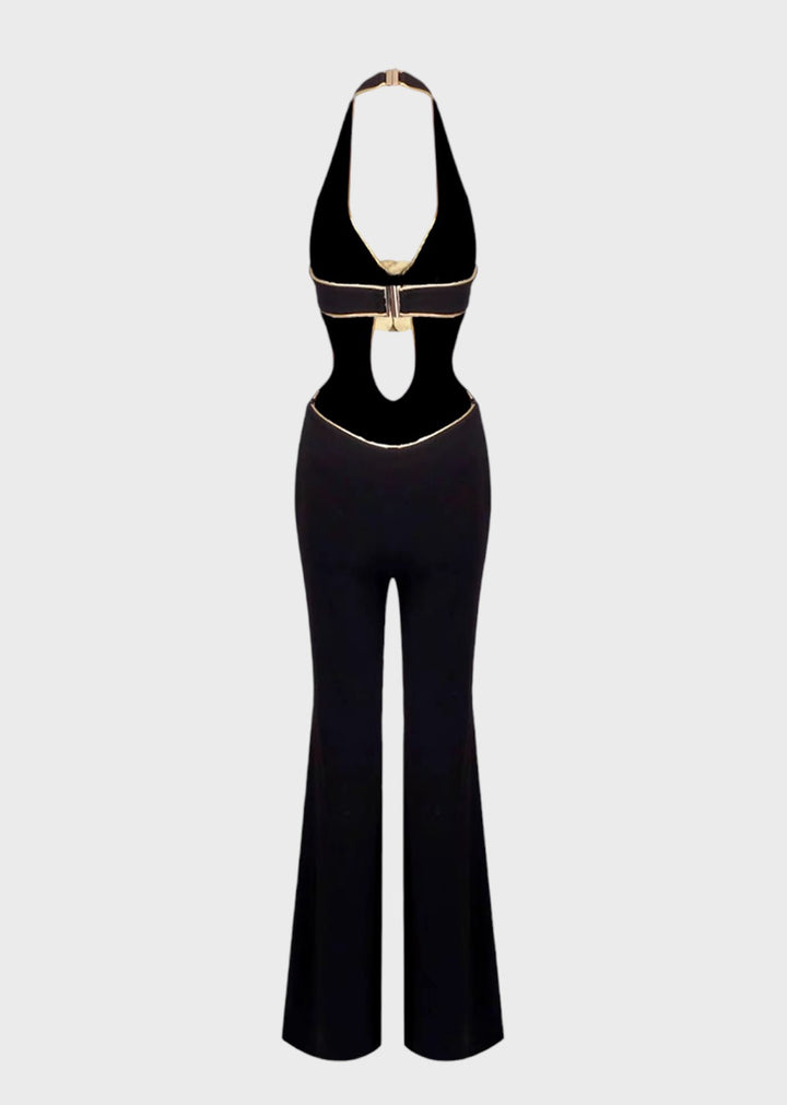 Frankie Halter Bandage Jumpsuit