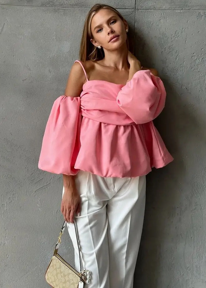 Off-Shoulder Puff Sleeve Top