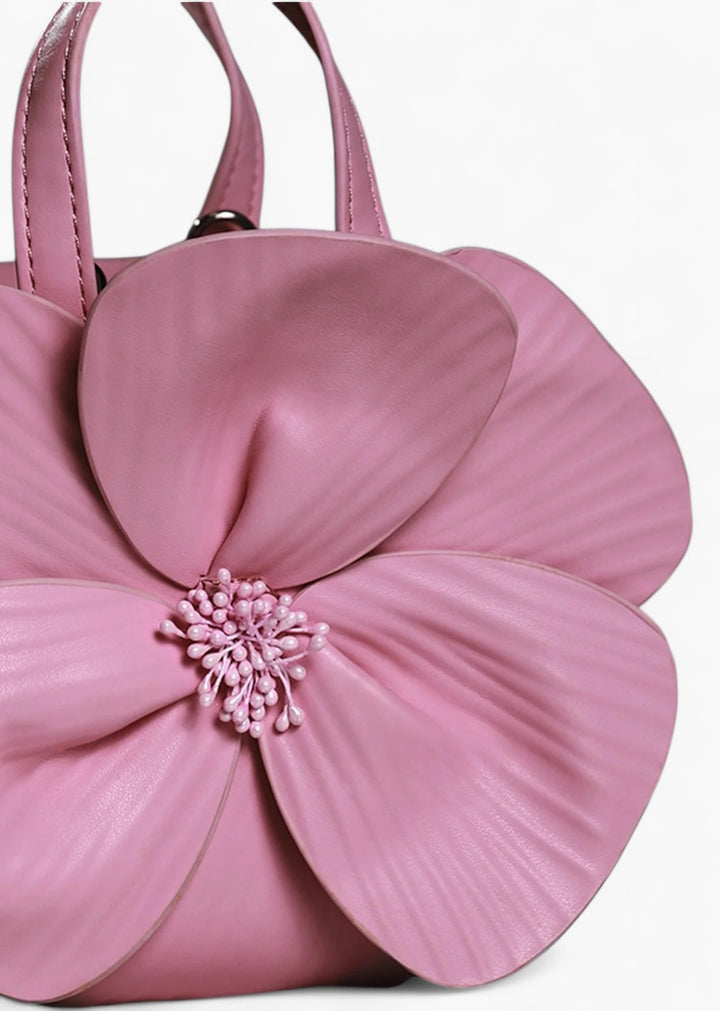 Faux Leather Floral Mini Bag