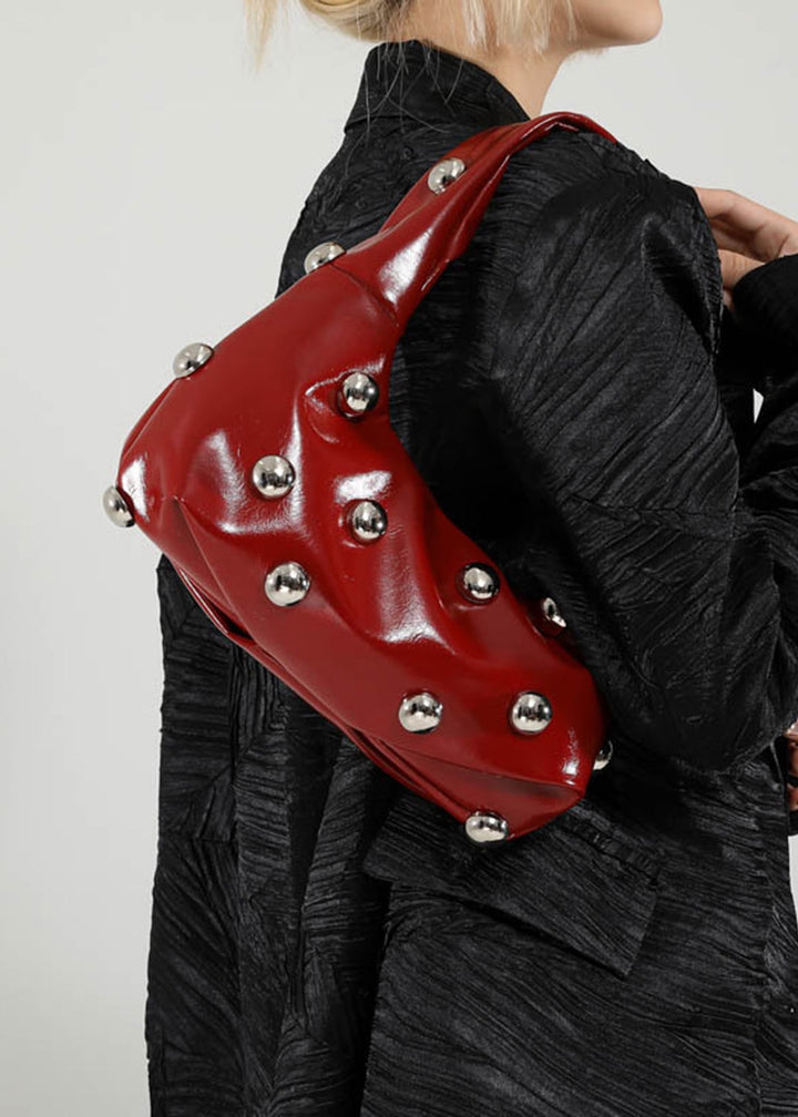 Rounded Studded Armpit Bag