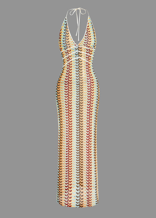 Halina Knitted Halter Dress