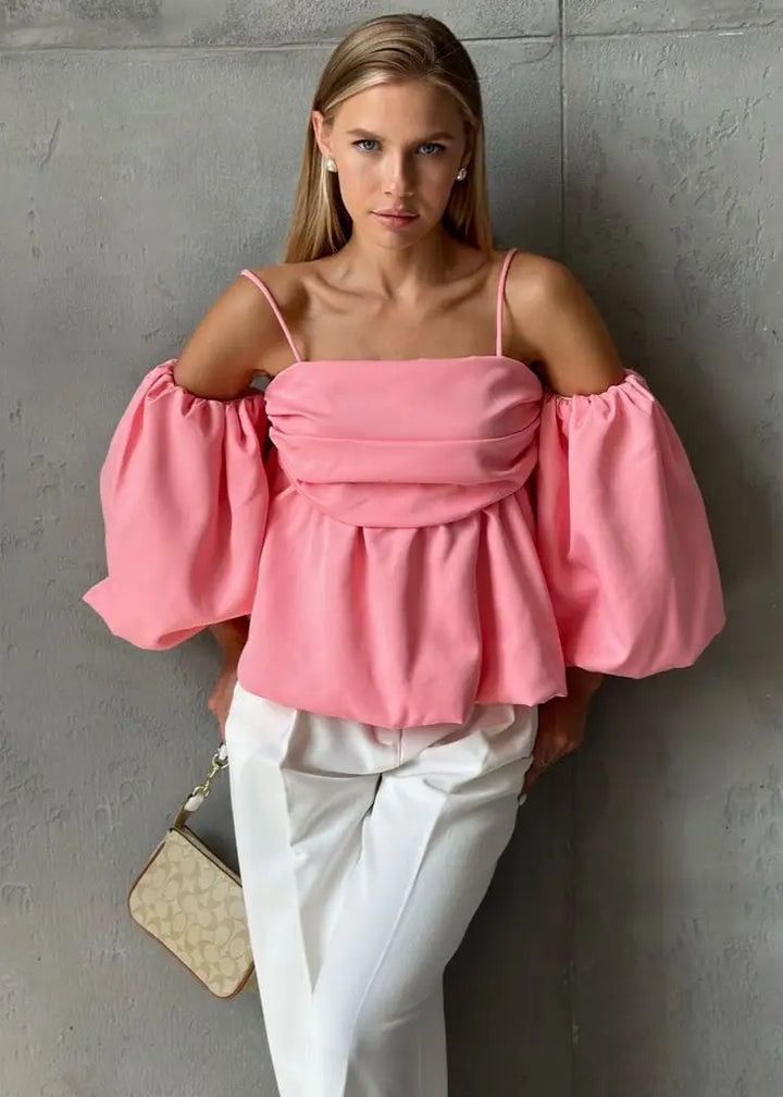 Off-Shoulder Puff Sleeve Top