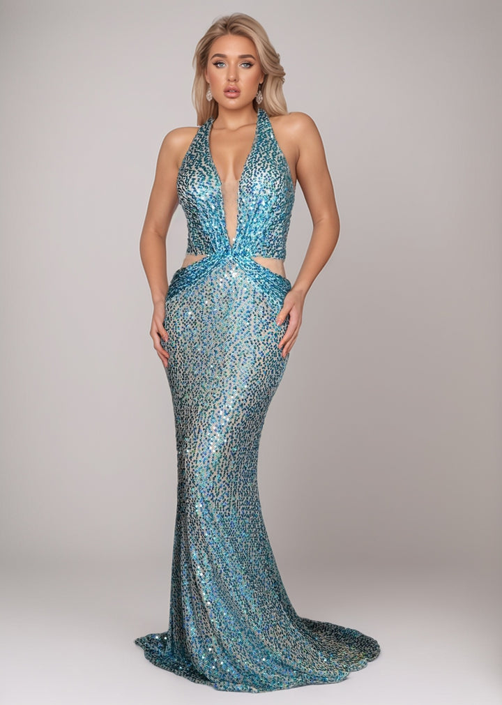 Alisha Sequined Maxi Dress