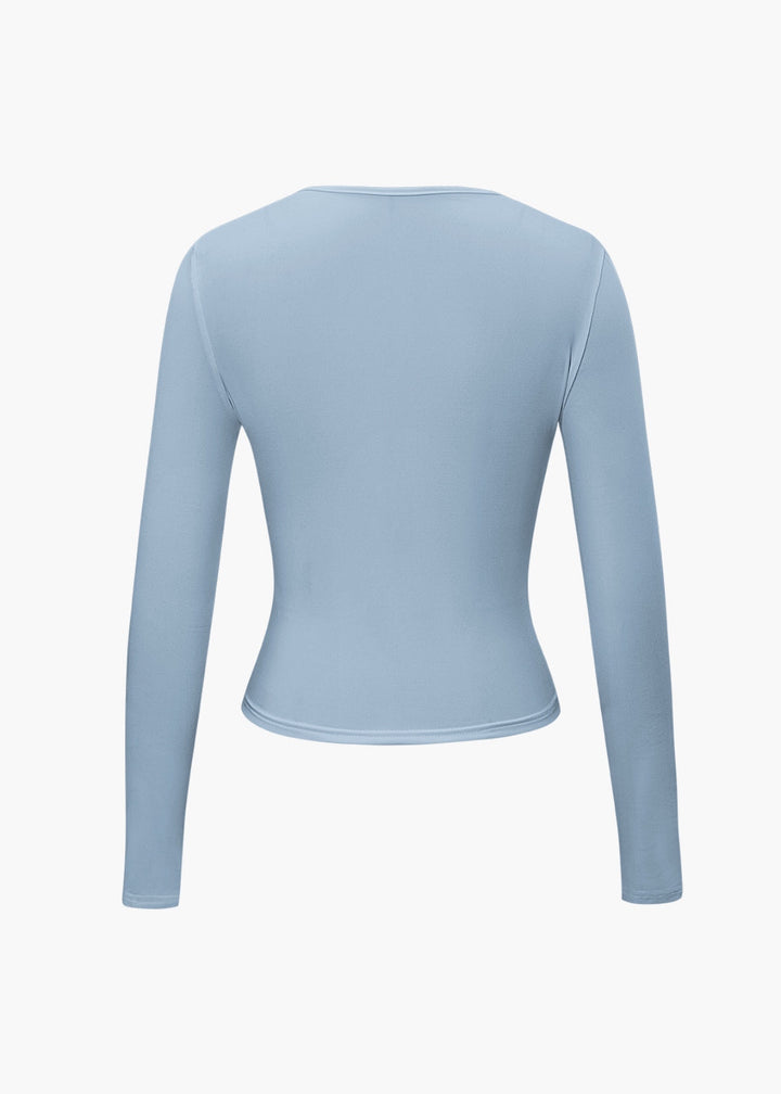 Basic Solid Long Sleeve Top