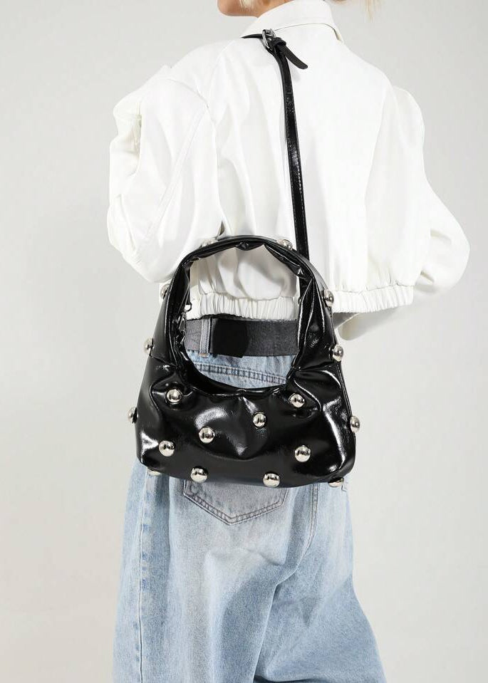 Rounded Studded Armpit Bag