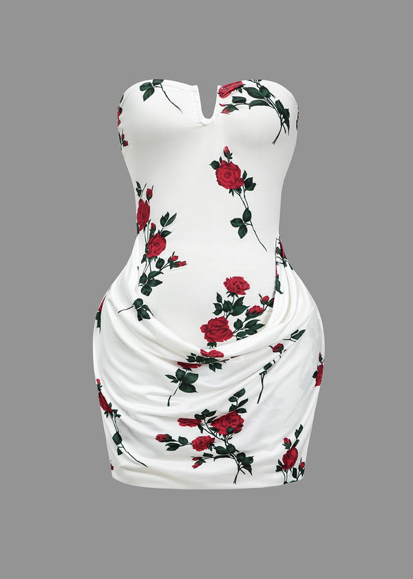 Janice Floral Print Mini Dress