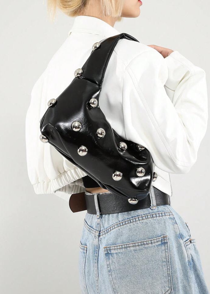 Rounded Studded Armpit Bag