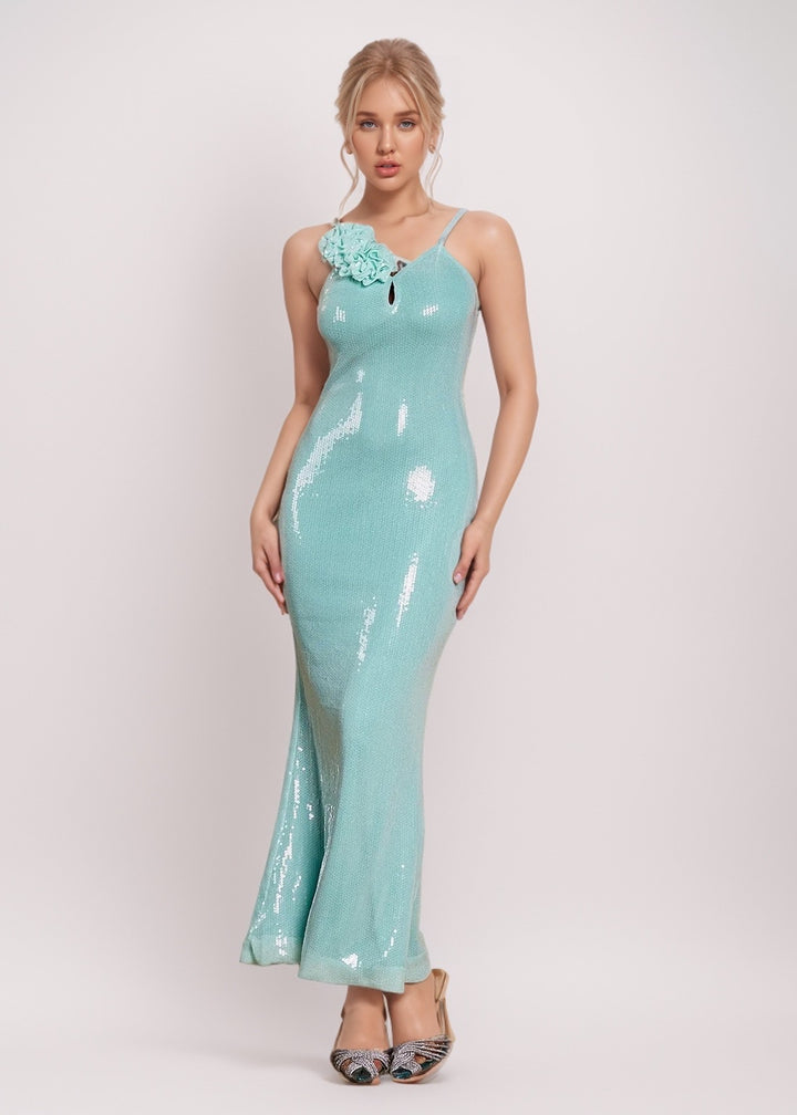 Rebecca Mermaid Hem Sequined Dress