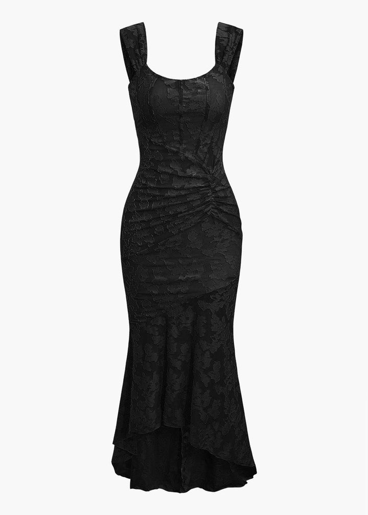 Milena Ruched Mermaid Midi Dress