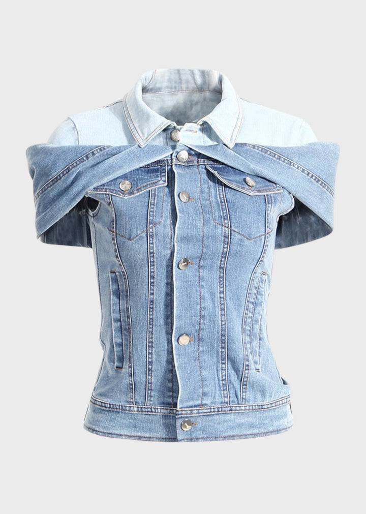 Dorotea Patchwork Denim Shirt