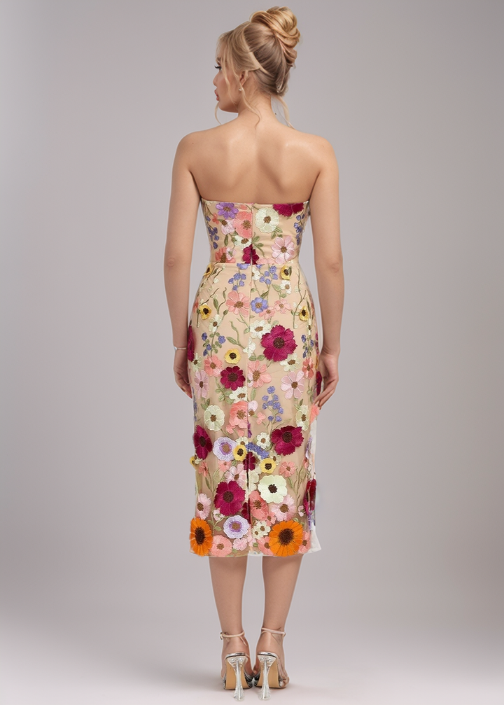 Mona Floral Embroidered Dress