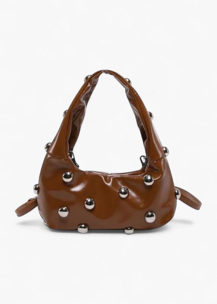 Rounded Studded Armpit Bag