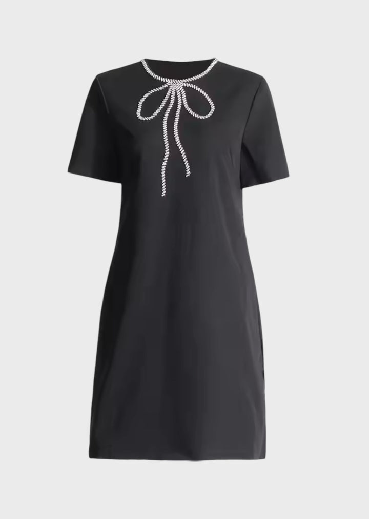 Adeline Bow Detail Mini Dress