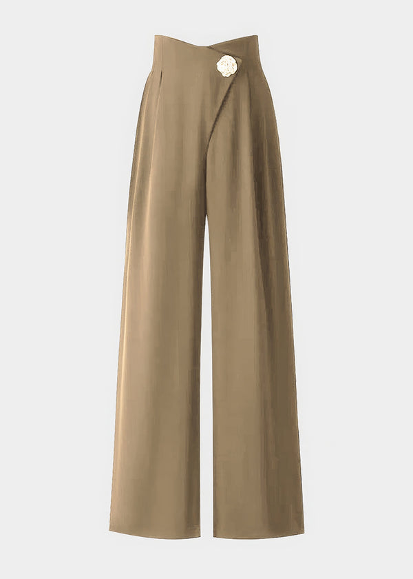 High Waisted Wide Leg Trousers