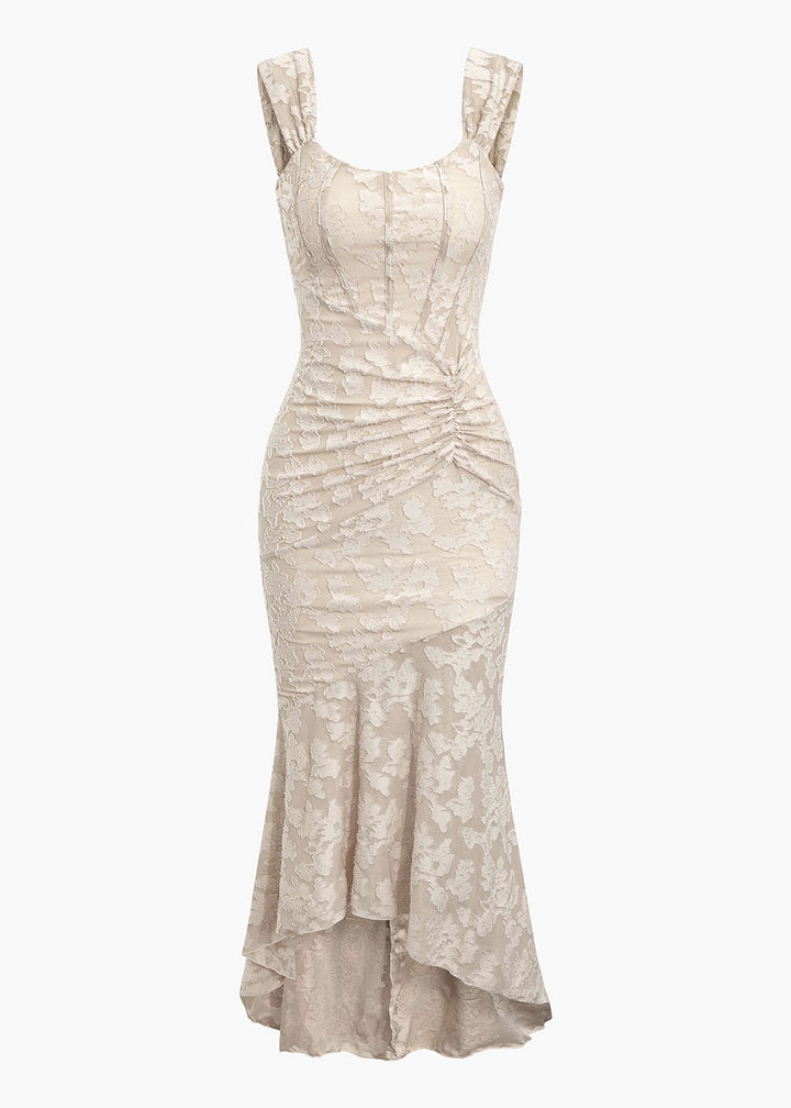 Milena Ruched Mermaid Midi Dress