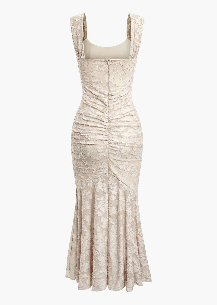 Milena Ruched Mermaid Midi Dress