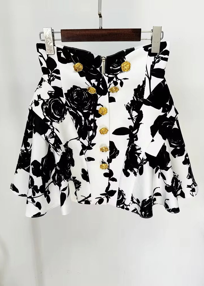 Marielle Floral Print Mini Skirt