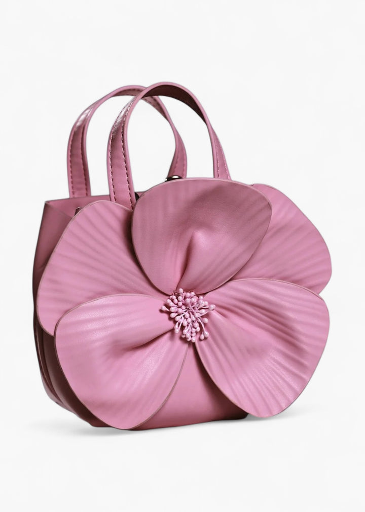 Faux Leather Floral Mini Bag