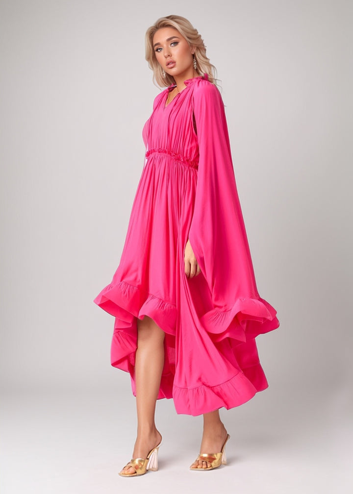 Daphne Ruffled Flared Dress