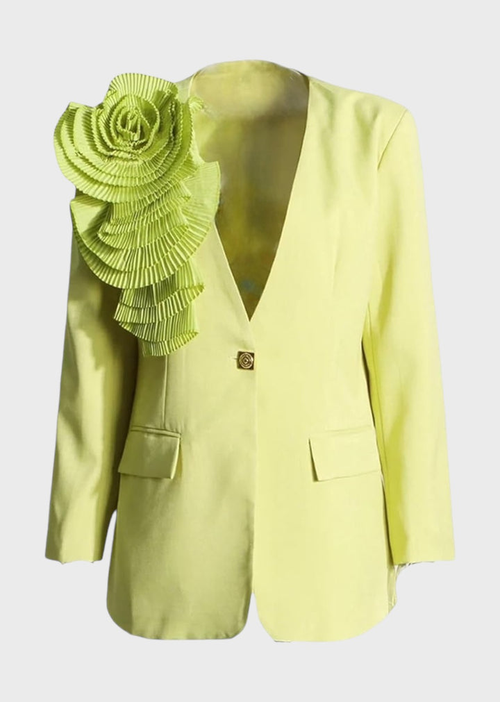 Zuwena Ruffled Detail Blazer