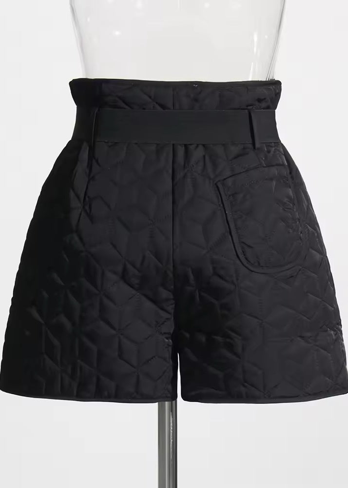 Chasity High-Waisted Stitched Shorts