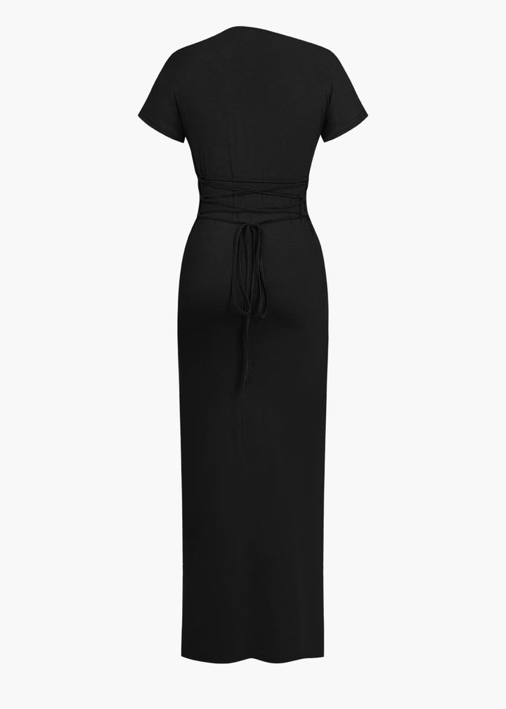 Asymmetrical Knot Maxi Dress