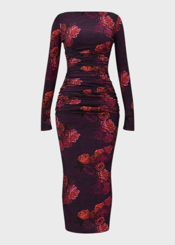 Deolinda Floral Print Bodycon Dress