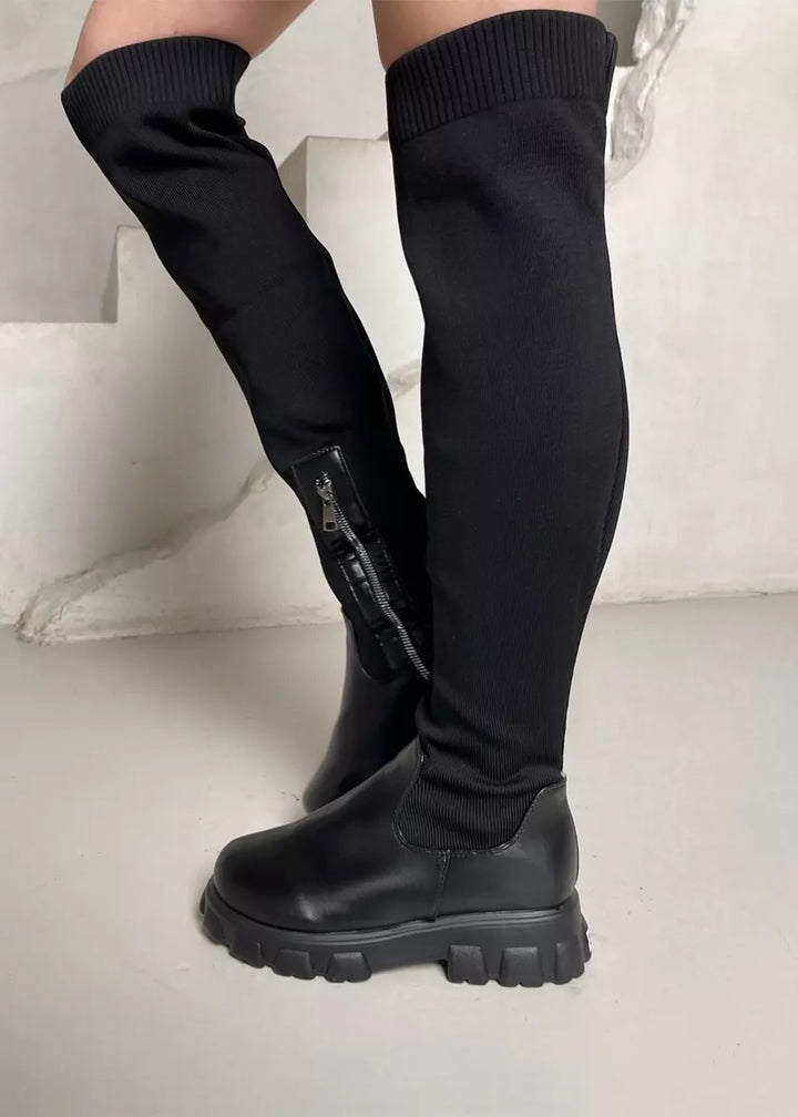 Round Toe Over-The-Knee Boots