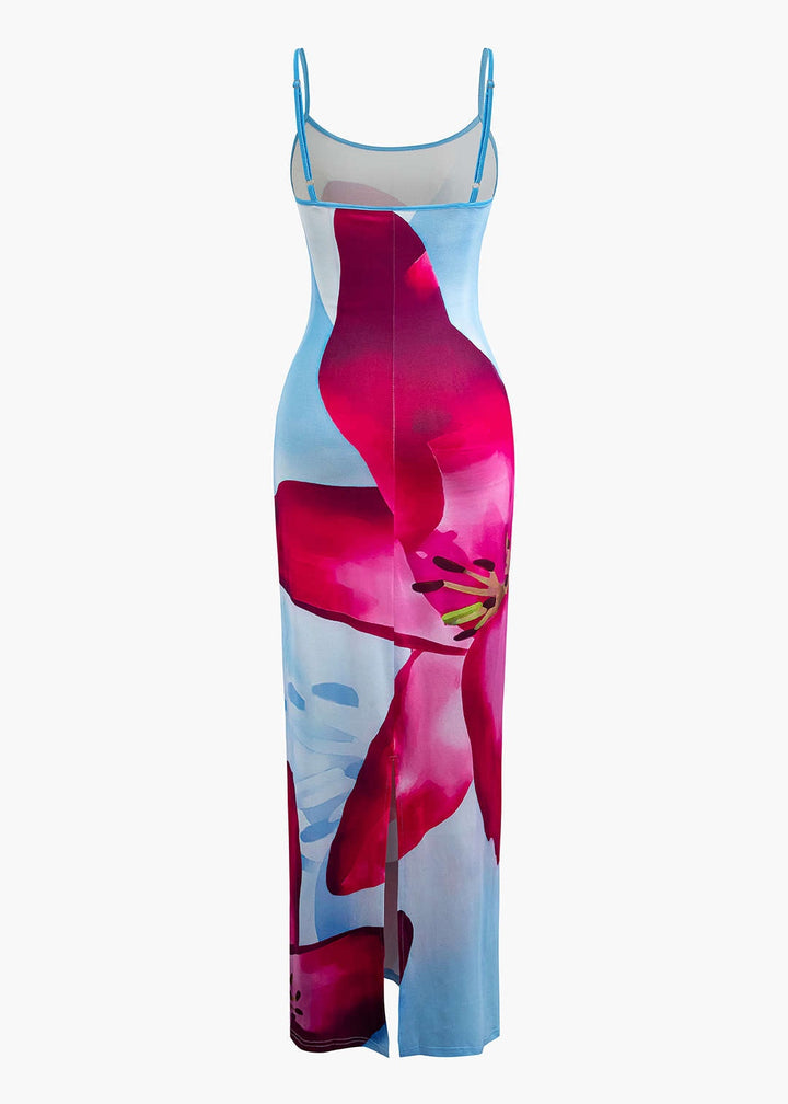 Hafize Floral Print Slip Dress