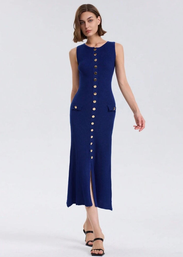 Stanislava Ribbed Knit Maxi Dress