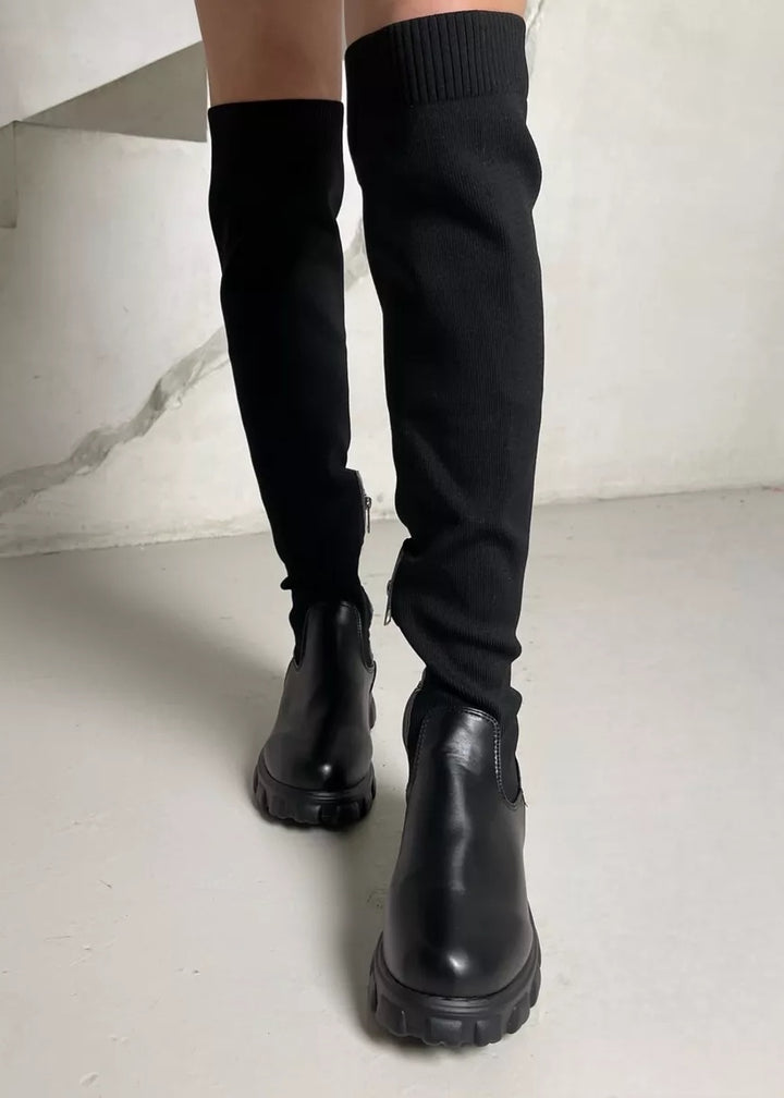 Round Toe Over-The-Knee Boots