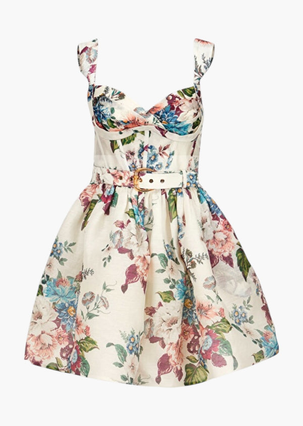 Zoya Floral Print Mini Dress