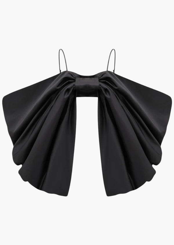 Hilke Big Bow Decor Crop Top