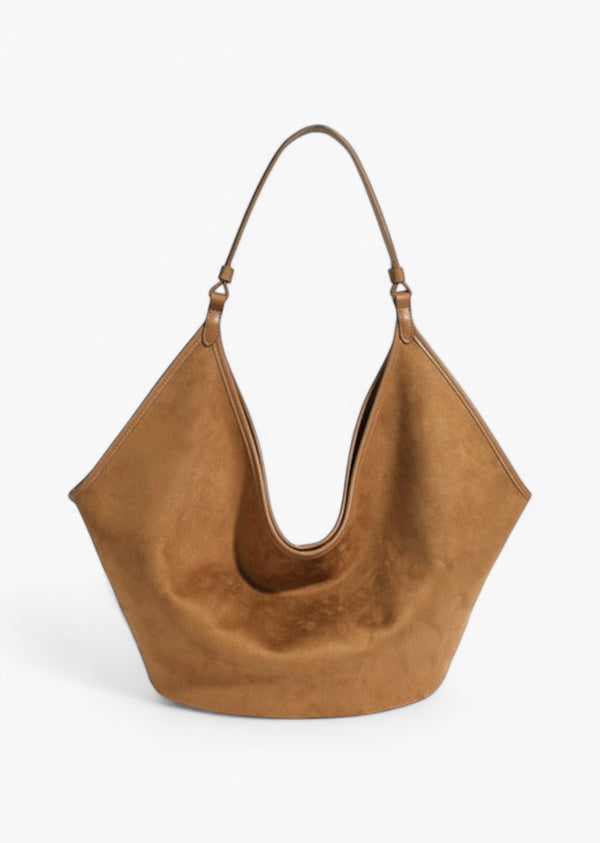 Suede Tote Shoulder Bag