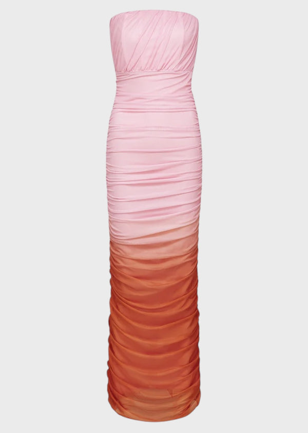 Earnestine Gradient Tube Maxi Dress