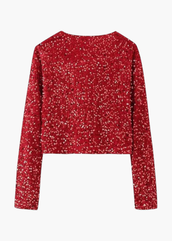 Beverley Bowknot Detail Sequined Cardigan