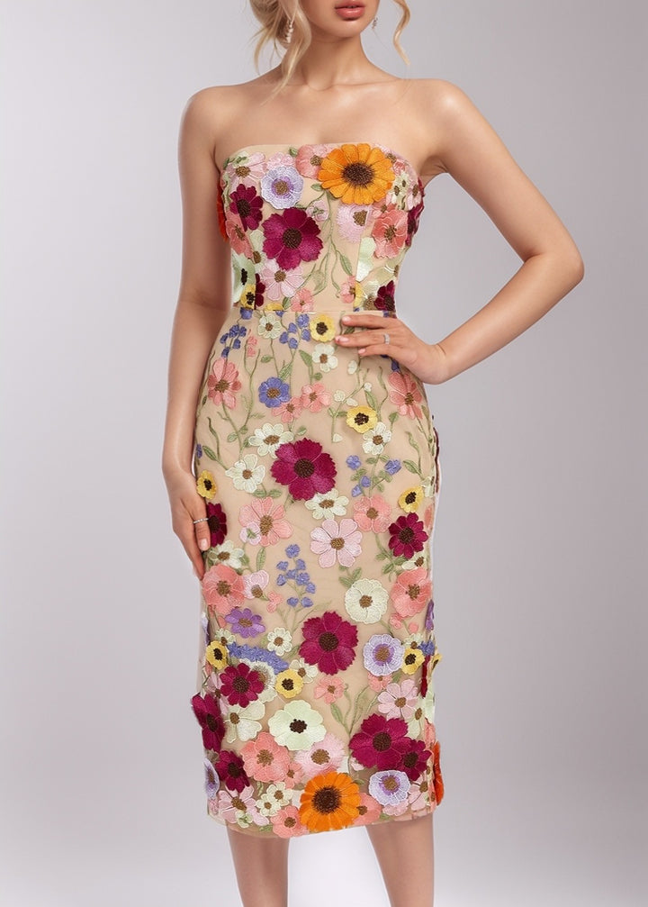 Mona Floral Embroidered Dress